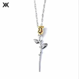 كمين ins super fire Rose Netclace Sweater Chain Men and Women's نفس النمط المخصص للهيب هوب الترقوة C224L