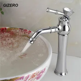 High Quality Luxury Bathroom Faucets Crystal Chrome Polish Basin Countertop Mixer with Swivel Spout and Cold Torneira ZR606277O