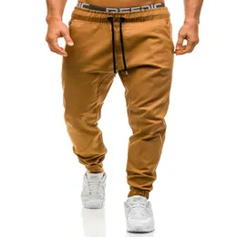 Fashion-Men Joggers 2019 New Casual Pants 남자 브랜드 의류 고품질 스프링 긴 카키색 바지 탄성 남성 바지 남성 Jogge339j