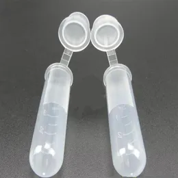 300 Pcs 5ml Transparet Plastic Centrifuge Test EP Tube With Graduate Sample Container For Lab Supplies208o