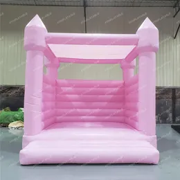 XYinflatable Activities 3x3m 4x4m rosa aufblasbare Hüpfburg für Hochzeiten, aufblasbare Hüpfburg mit Dachabdeckung für Partys, sogar 290J