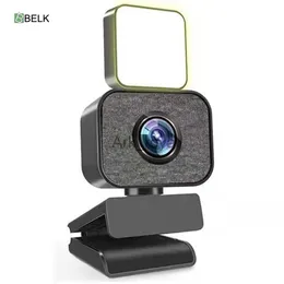 كاميرات الويب Belk Webcam Full HD 1080p كاميرا ويب تلقائيًا مع ميكروفون وملء كاميرا ويب 3MP للكمبيوتر كمبيوتر MAC LAPTOP استخدم J230720