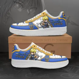 Moda Uomo Donna Scarpe casual Kurapika Air Anime Sneakers Italia Delicato Low Top Manga Leather Designer Anime personalizzate per i fan Running Athletic Shoes MN2503 EU 36-48