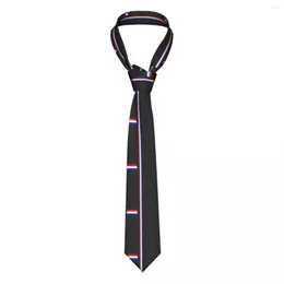 Галстуки -галстуки голландский флаг галстук мужчины женщины Полиэстер 8 см Нидерланды голландская шея для шелковых узких рубашек аксессуары Gravatas подарок