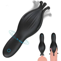 Masturbators Penile Delay Male Masturbation Cup Vibrator Automatic Oral Climate Glans Stimulation Massager Adult Sex Toy 230719