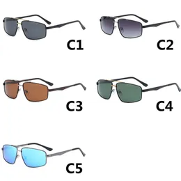 Mode Polarisierte Sonnenbrille Metall Quadrat Trend Sonnenbrille Klassische Männer Angeln Fahren Gläser Uv400