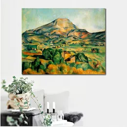 Streszczenie Canvas Art Mont Sainte-Victoire 1895 Paul Cezanne ręcznie wykonany obraz olejny nowoczesne studio studio mieszkanie