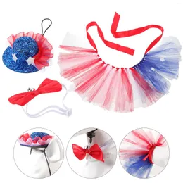 Cat Costumes Dog's Clothes Puppy Patriotic Skirt Costume Independence Day Small Dogs
