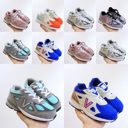 Toddlers Kids Shoes NB Children Youth Big Boy Girls Sports Designer Black Grey White Blue Eur 26-37 SHD3 A6RW＃