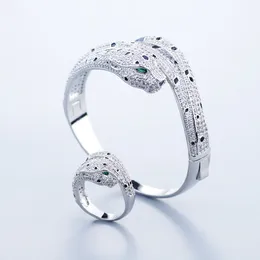 Bracelets de pulseira de leme de leopardo de ouro para mulheres definidas para anel Charms de pulseira de tênis designer de jóias unissex de jóias Acessórios para presentes de partido de judeus