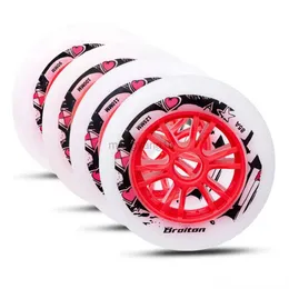 Inline Roller Skates Original BROITON Speed Skate Wheels 90 100 110mm 125mm 85A High Elastic Inline Skate Tires Marathon Roller Skates Wheel Racing HKD230720