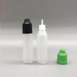 2000pcs/carton 15ml pe pen bean bottles 1/2 أوقية قطرة الزجاجات العطرية eliquid مع قبعات مضادة للطفل ملونة نصيحة رقيقة odnki