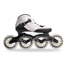 Satır içi patenler satır içi roller patenleri hız patenleri orijinal karbon fiber paten ayakkabıları profesyonel yarış patinesi patines 4*90/100/110mm/3*125mm hkd230720