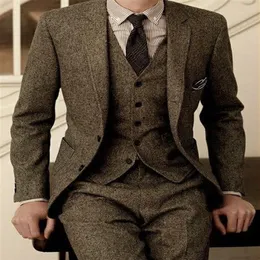 Najnowszy projekt niestandardowy MENS Dinner Party Casual Suit Tuxedos Wedding Blazer Suits for Men 3 Placking Pant Camitle Tie259a