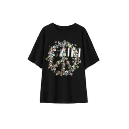 安い価格メンズクルーネックティーデザイナーレタープリントラウンドネックTシャツ男性用