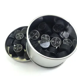 10pcs 14mm bilardo havuz ipucu ipuçları siyah 6 katlar, oyun ipucu için yüksek kalite yüksek kalitede şeffaf yastık