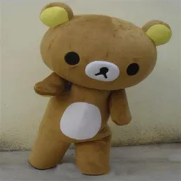 2019 Wysoka jakość Janpan Relaksation Bear Mascot Costumes Rozmiar dla dorosłych na Halloween Party2429