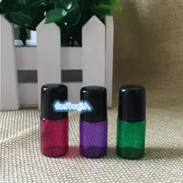 Смешайте 3 цвета 2 мл маленькие стеклянные красочные роликовые бутылки 2 куб.