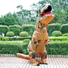 大人のインフレータブルコスチューム恐竜の衣装t rex爆発ファンシードレスマスコットコスプレコスチューム