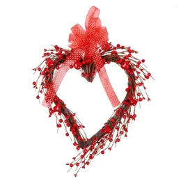Decorative Flowers Freeship Artificial Valentine's Day Wreath Heart For Wedding Party Anniversary Decor Rustic 2023