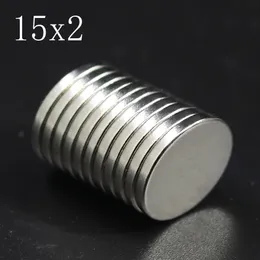 50 PCSロット15x2ネオジム磁石15mm x 2mm n35 ndfebラウンドスーパーパワフルな強力な恒久的磁気2737