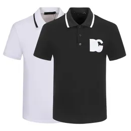 Hohe Version Herren POLO Shirt Revers 23 Sommer neue Mode bestickt Brief Kurzarm T-Shirt Business stilvolle Männer