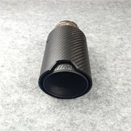 Entrada 63mm Full Matte Black M Performance Carbon Exaustor Dicas Silenciador de Escape de Carro Automático 1PCS2460