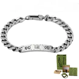 Modische versilberte Designer-Armbänder für Herren und Damen, Paar-Armband