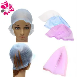 Unisex professionale riutilizzabile Salon Highlighting Dye Frosting Cap Colorazione dei capelli con gancio in metallo3025