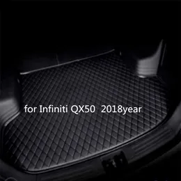 Custom anti-skid leather car trunk mat floor mat suitable for Infiniti QX50 2018year car anti-skid mat292P