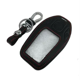 Läder LCD -skärm Key FOB Remote Bag Car Key Cover Case Shell för BMW 7 Series302Z