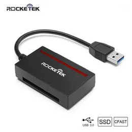 Rocketek CFast 2 0 Leitor USB 3 0 para SATA Adaptador CFast 2 0 Card e 2 5 HDD Disco Rígido Read Write SSDCF Card Simultaneousl310w