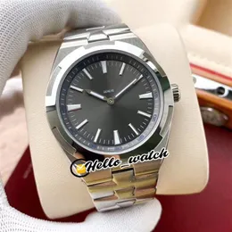 New Overseas 2000V 120G-B122 quadrante grigio orologio da uomo automatico senza data cinturino in acciaio inossidabile orologi di alta qualità Hello Watch 6 Co237Q