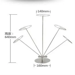 Espositori per cappelli in acciaio inossidabile di alta qualità Espositori per espositori per cappelli in metallo Appendiabiti per cappelli273p