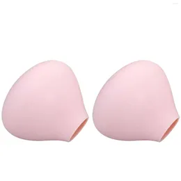 Caixas de armazenamento 2 pçs multi ajuste para viagem rosa maquiagem pincel cobre suporte protetor universal cosmético silicone organizador único à prova de poeira