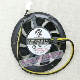 Ny Original Power Logic PLA04710S12L 12V 0 05A Pitch 2mm Diameter 37mm Grafikkort Kyl Fan214V