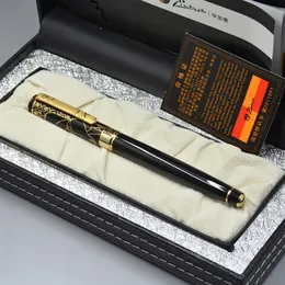 Luxury Picasso 902 Rollerball Pen Unikt Black Golden Enrrave Business Office levererar högkvalitativa skrivalternativ Pen med Box P261V