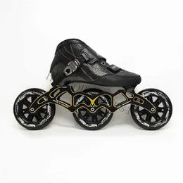 Inline-Rollschuhe Inline-Speed-Skates Rahmen Radlagerkombination für 3 x 125 mm Skating-Basis 125 mm 85A Marathon Racing Rodas 165 mm 195 mm Halterung HKD230720