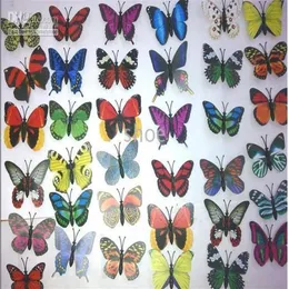 500pcs 7cm Butterfly Fridge magnets party decorationArtificial plastics 40 styles wide219E