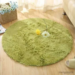 Carpets Fluffy Round Rug Carpets for Living Room Decor Faux Fur Rugs Kids Room Long Plush Rugs for Bedroom Shaggy Area Rug Modern Mats R230720