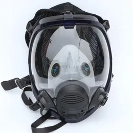 Ansiktspets respiratorpaket Full ansiktsgasmask för att måla spraybekämpningsmedel Fire Protection1242e