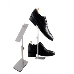 2pcs Многофункциональный сандалий Display Stand Women High Heels Display Rack 2017 Новая вращающаяся пленка Steansare Steel Men Display Display Ho290i