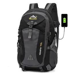 Mochila escolar Weysfor 40L à prova d'água masculina mochila de viagem bolsa esportiva ao ar livre montanhismo caminhadas escalada acampamento mochila para homem 230720