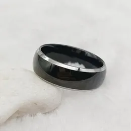 Bröllopsringar Real Tungsten Carbide Ring Male High Quality Black Fashion Jewelry Lover's Partner Par för män och kvinnor