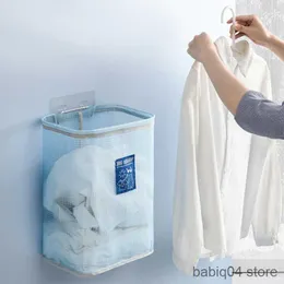 Förvaringskorgar fällbara väggmonterade tvättkorgkläder förvaring korg leksak hem tvätt hamper underkläder strumpor smutsiga kläder förvaring väska r230720