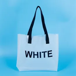 كيس التعبئة الصديقة للبيئة HBPPVC حقيبة تسوق شهيرة White Web Web Bag262c