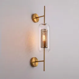 Lampa ścienna retro szklane kinkiety LUSTE LED Cute Merdiven Deco Candle