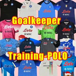 23 24 NAPOLI camisas de futebol ZIELINSKI ANGUISSA OLIVERA OSIMHEN FABIAN LOZANO SSC torcedores versão jogador casa fora camisa tamanho adulto goleiro POLO