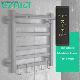 Bath Towel Rack Dryer Electric Thermostat Heater for Bathroom Towel Rail Bathroom Accessories L230704