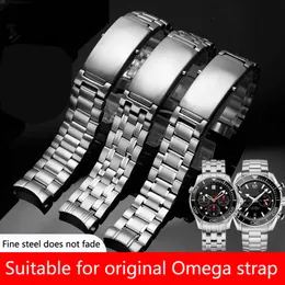 Titta på Bands Men's 20mm22mm tillbehör Rostfritt stålrem för Omega 007 300m Sports Watchband Armband Belt 230719